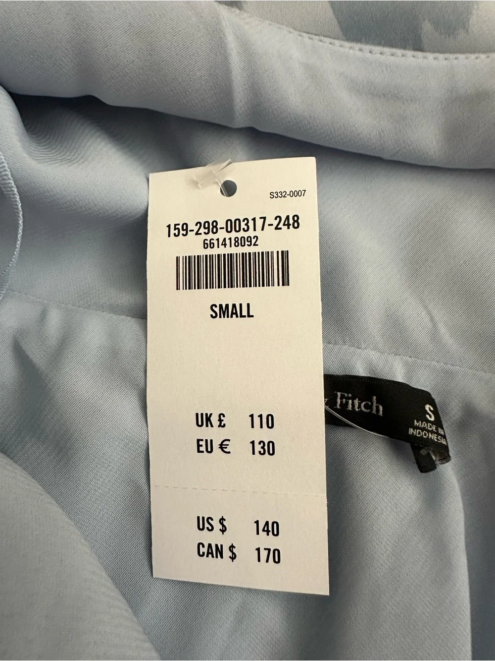 NWT Abercrombie & Fitch Blue Floral Cowl Maxi Dress S
